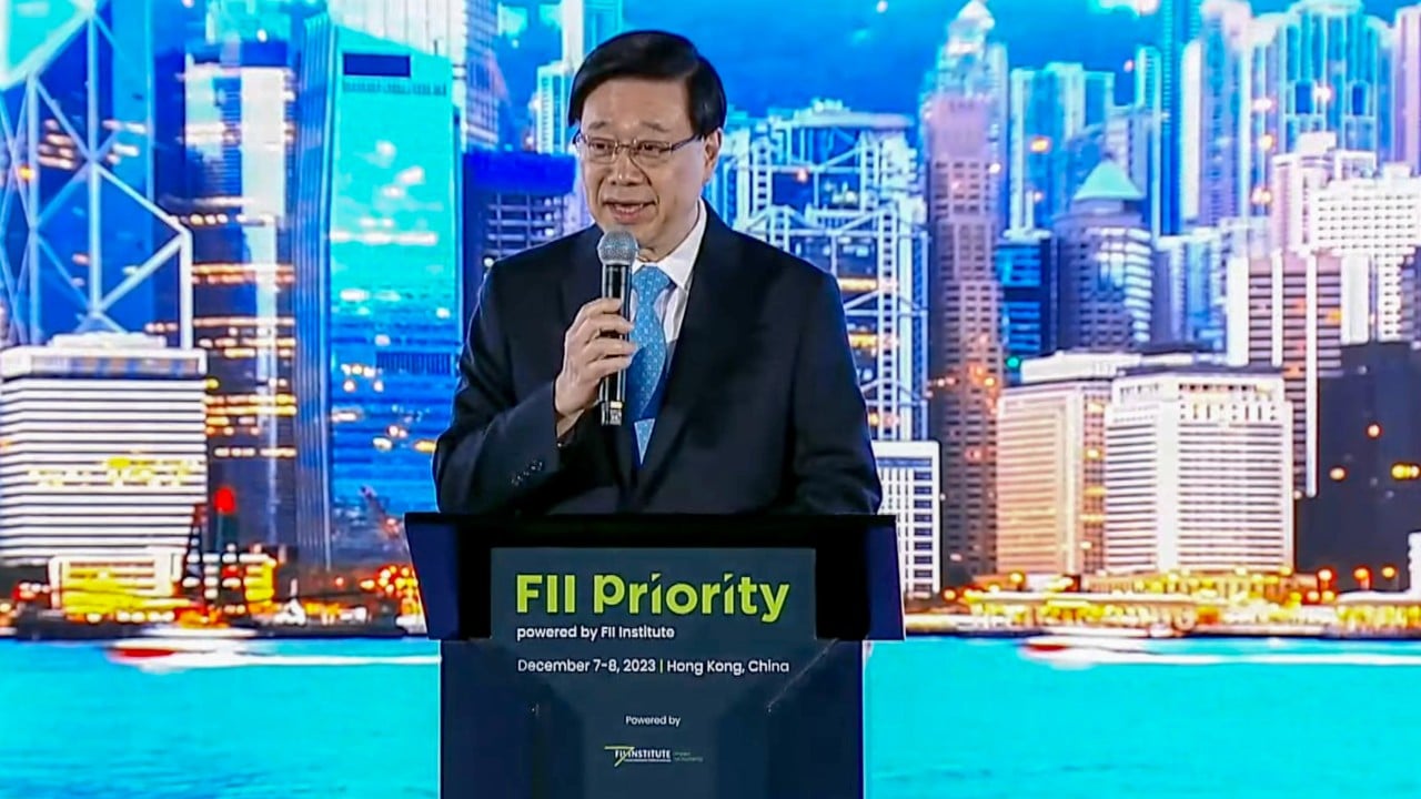 Hong Kong’s ‘one country, two systems’ principle enables city to play key role in shaping global trends, John Lee says