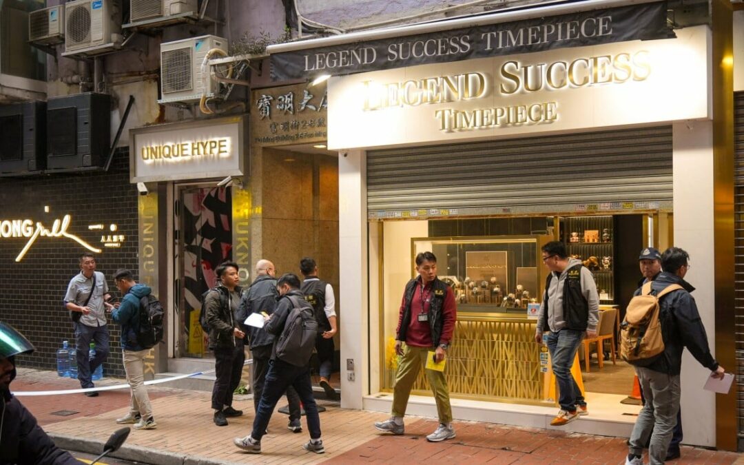 Hong Kong police hunt for robbers behind HK$6 million watch heist in bustling shopping district