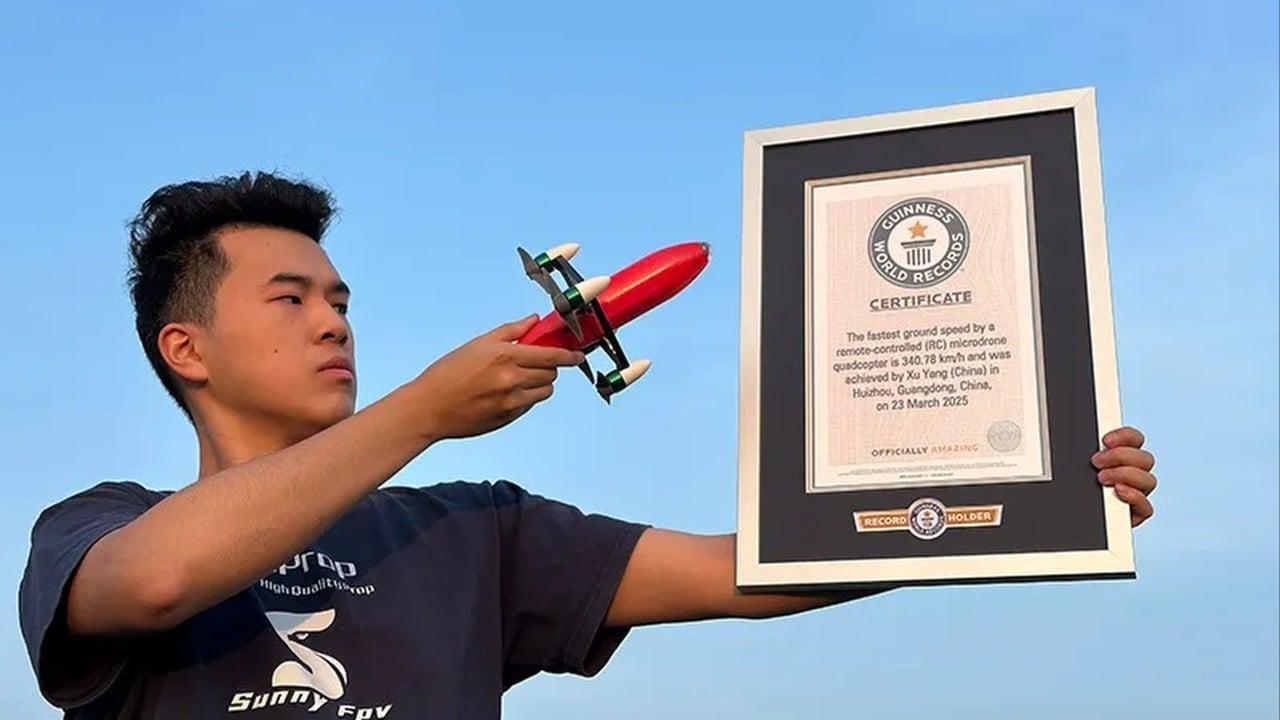 Chinese student Xu Yang breaks ‘impossible’ microdrone world speed record