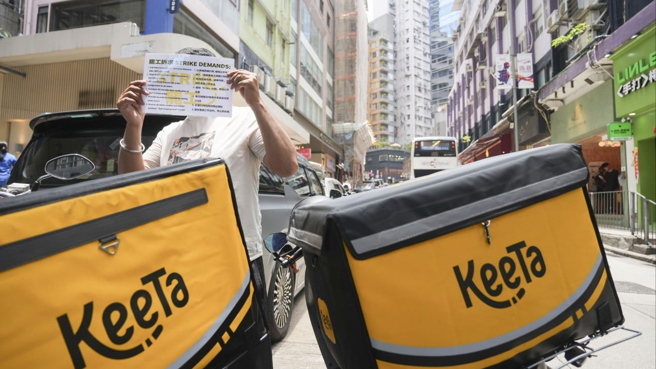 Keeta riders stage third strike in Hong Kong over fairer pay, work conditions