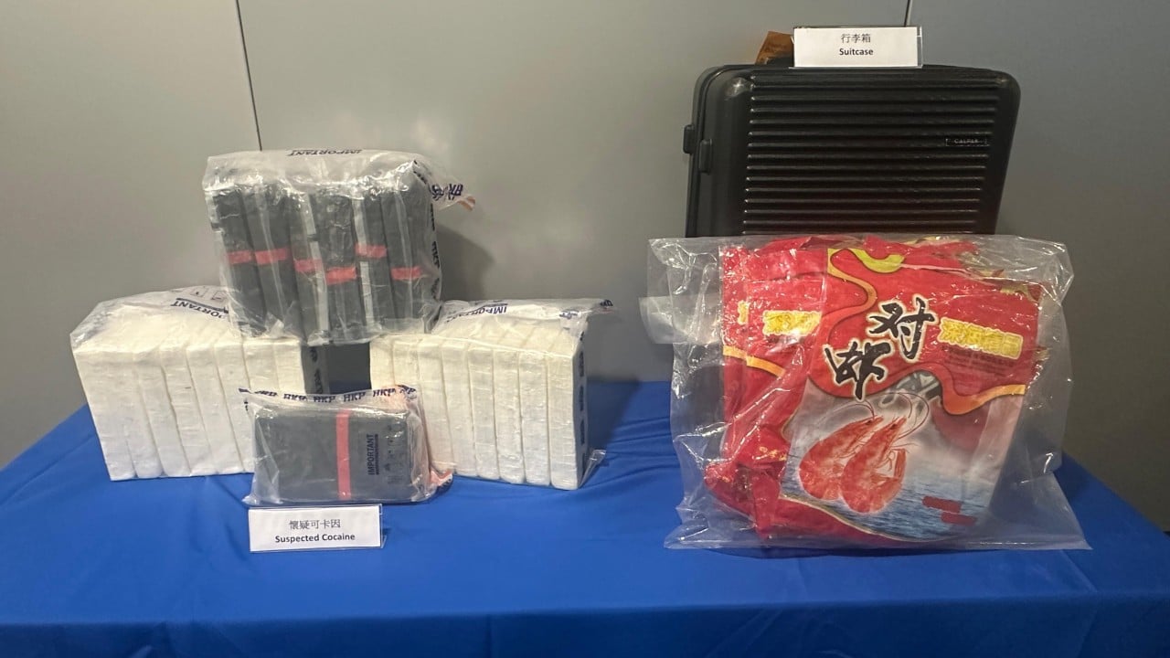 Hong Kong police arrest man for allegedly smuggling HK$19 million of cocaine