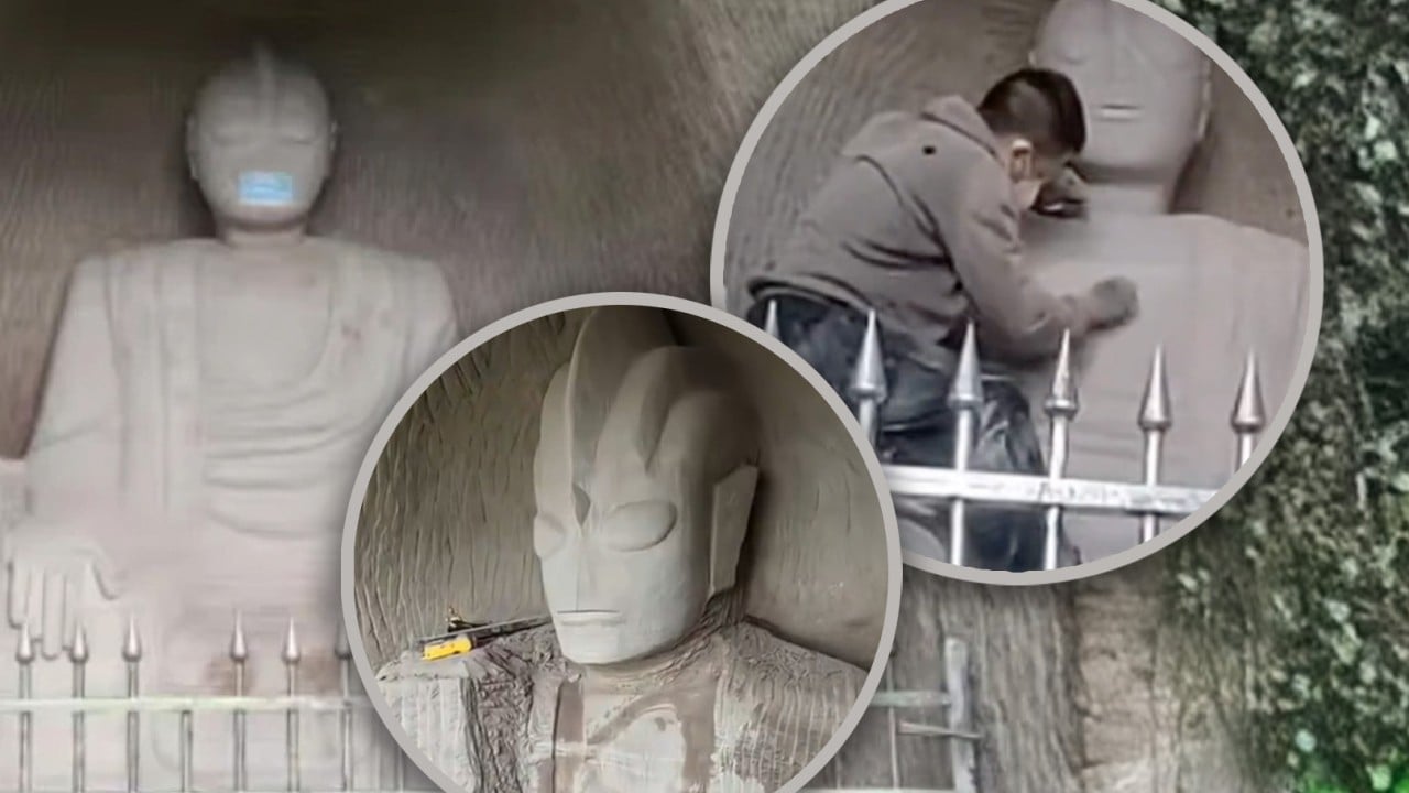 Chinese sculptor’s giant Buddha Ultraman sparks official probe