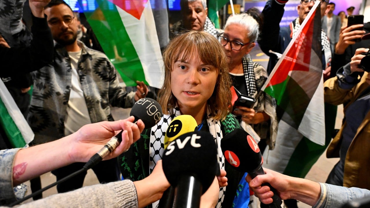 Greta Thunberg, once unpopular on Chinese social media, rises in esteem on Gaza