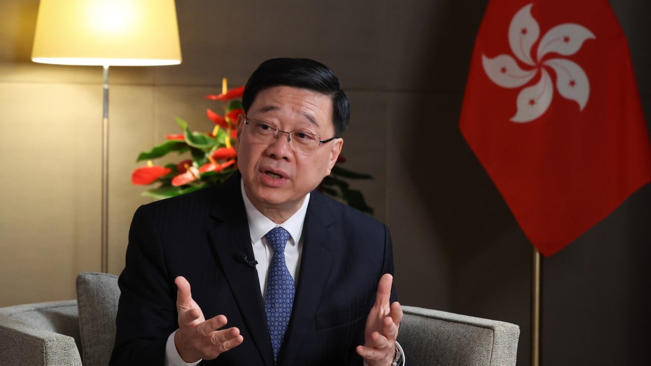 Hong Kong’s John Lee is not giving any hints on second term