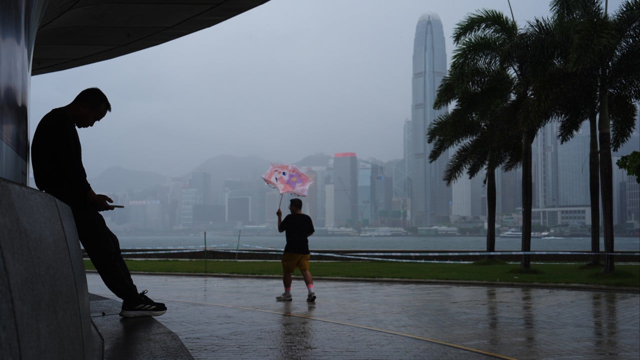 Hong Kong issues amber rainstorm signal, says T8 warning possible on Sunday