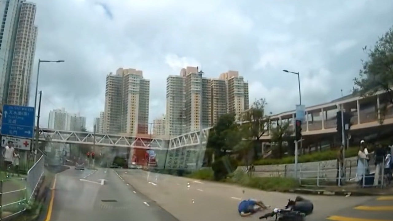 Hong Kong man hurt in electric bike hit-and-run accident while crossing road
