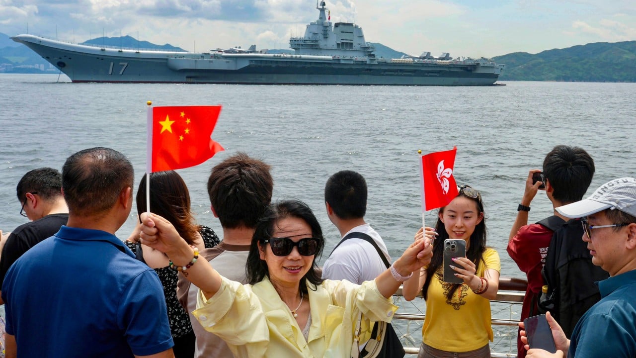 Hong Kong water taxis, harbour cruise firm cash in on aircraft carrier’s visit