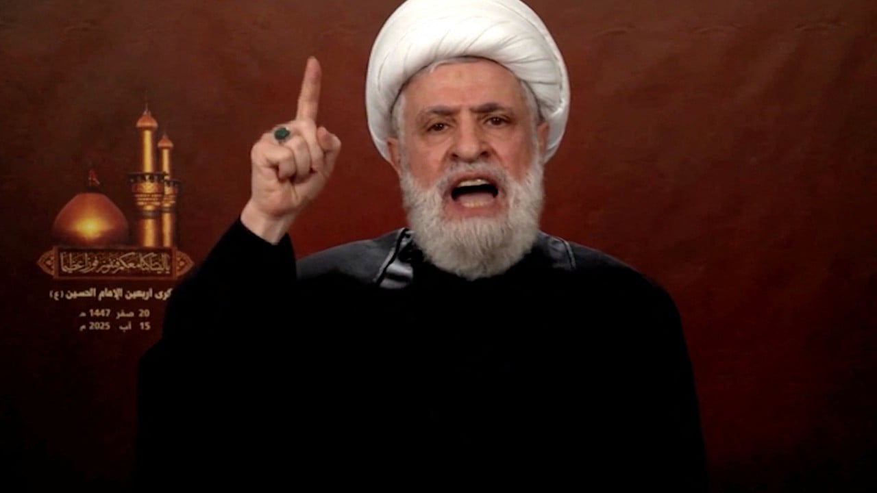 Hezbollah leader rejects disarmament, demands Israel comply with ceasefire first