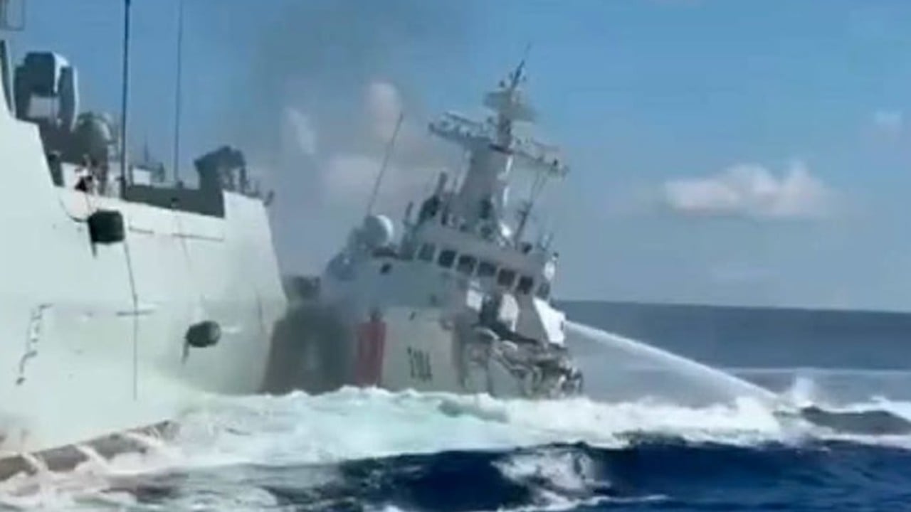 China ships collide during clash with Philippine vessel at Scarborough Shoal