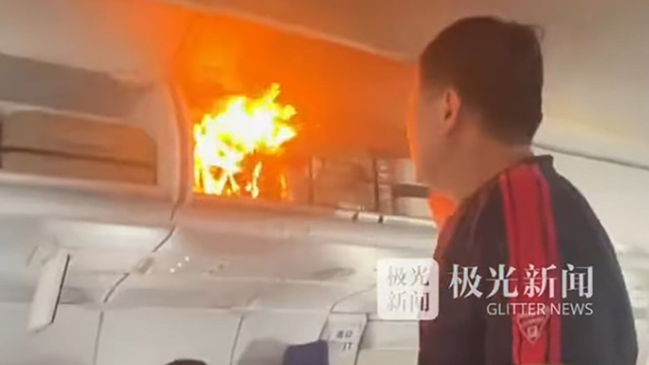 Battery fire aboard Air China flight to South Korea forces emergency landing