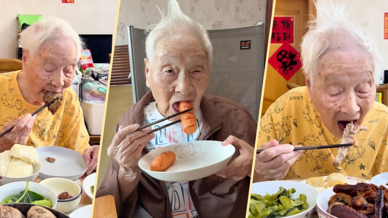Chinese centenarian food vlogger enjoys diverse cuisines, shares longevity secrets