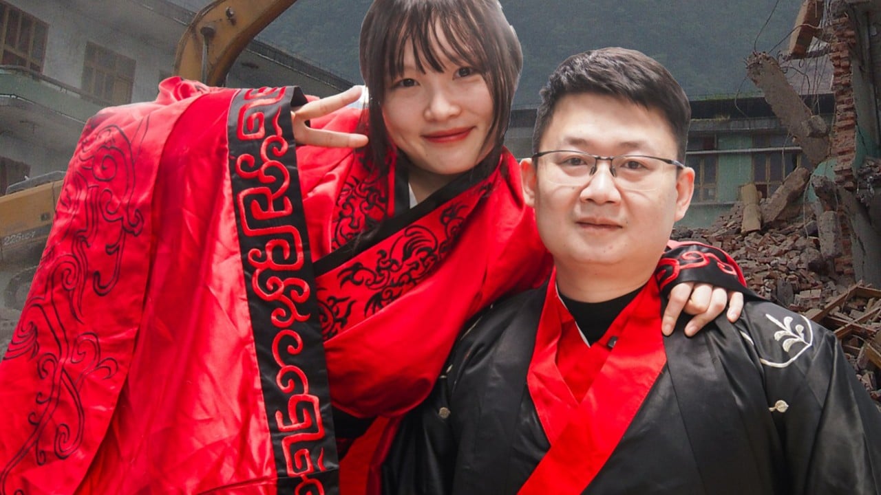 China woman marries rescuer who plucked her from under quake rubble when she was 11