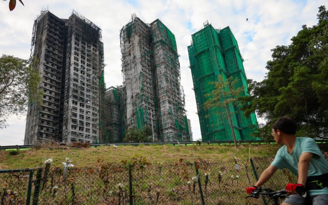 Owners’ corporation of Hong Kong estate destroyed in fire to oust contractor