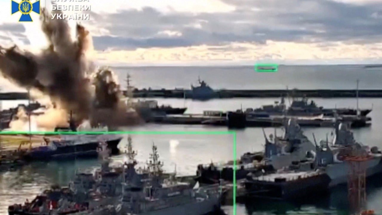 Ukraine claims it hit and disabled Russian submarine in first underwater drone attack