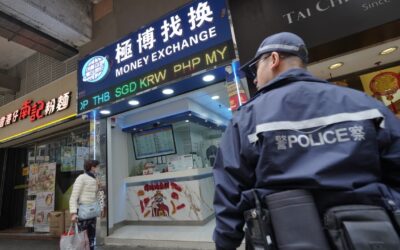 Hong Kong police probe theft of 58 million Japanese yen at currency exchange shop