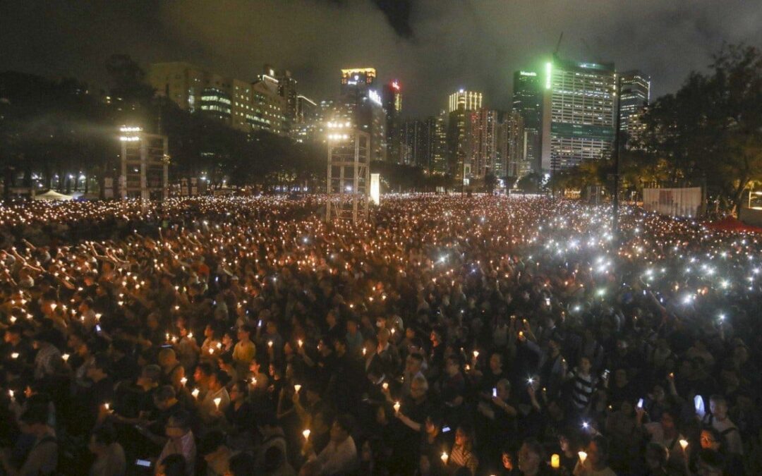Defence argues Tiananmen vigil activists’ actions ‘lawful’ exercise of rights