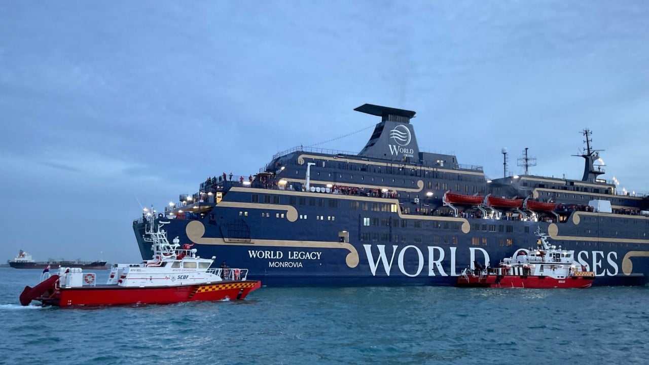 Passengers recall terrifying escape from fire on Singapore-bound cruise ship