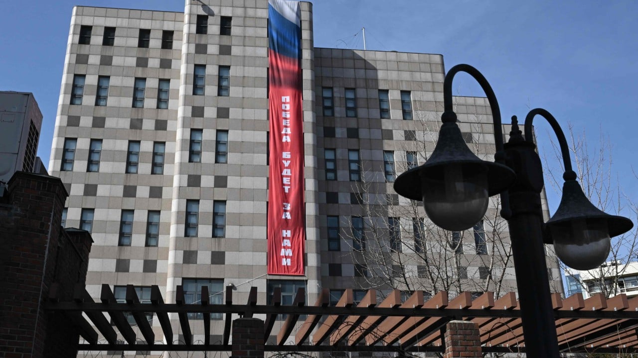 South Korea protests Russian embassy ‘Victory’ banner as key war date looms