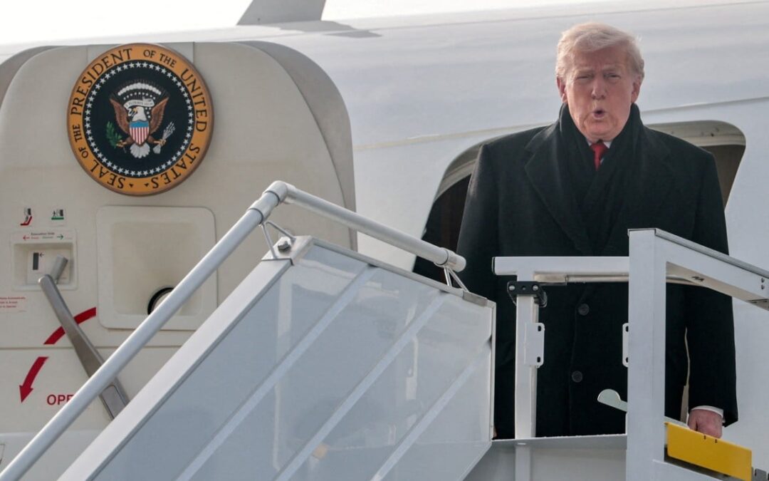‘Baby blue’ out, gold in: how Air Force One will look after Trump’s order
