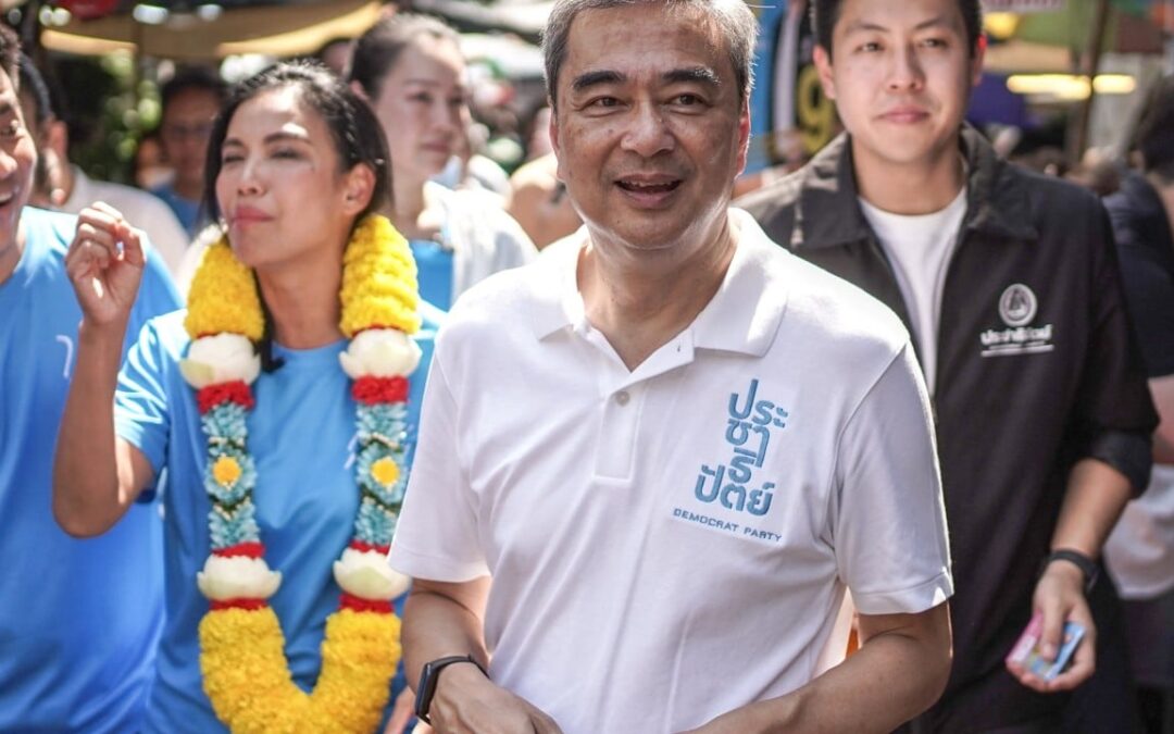 Former Thai prime minster Abhisit Vejjajiva returns to lead Democrat revival ahead of poll