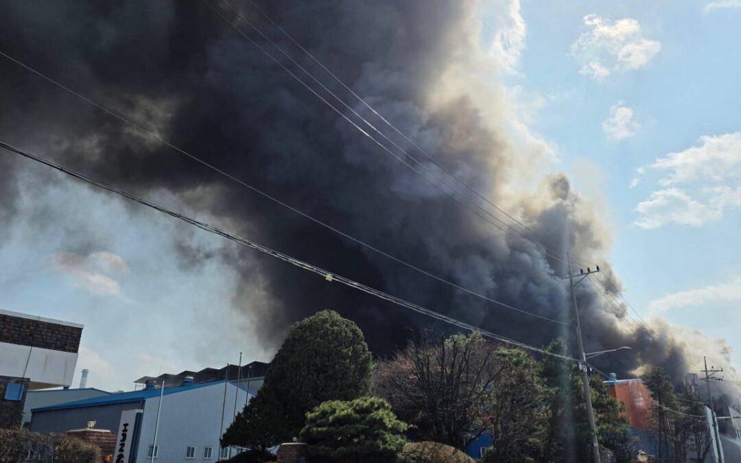 South Korean factory fire injures at least 55