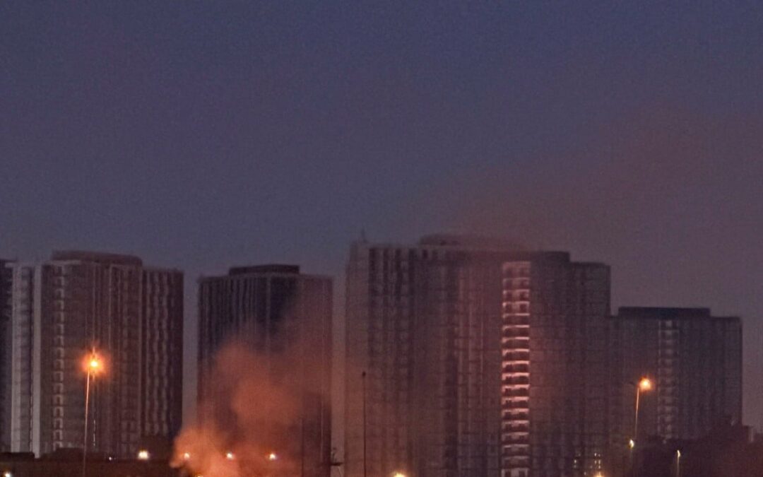 Fire at US embassy in Baghdad as security official reports drone and rocket strikes