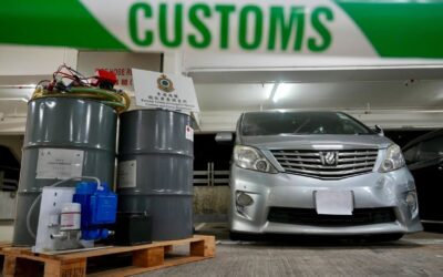 2 Hongkongers held after raids on 3 illegal fuel stations amid oil price spike