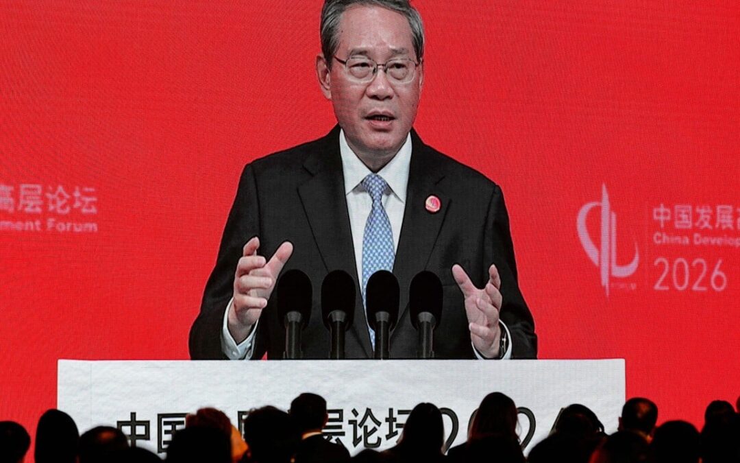 Premier Li Qiang calls for a global pledge to open up, while ‘power politics’ runs rampant