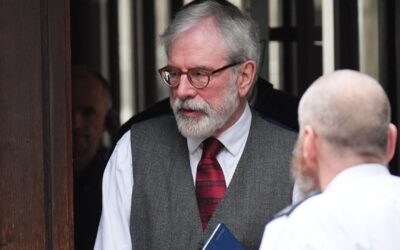 Northern Ireland’s Gerry Adams in UK court for trial over IRA bombings