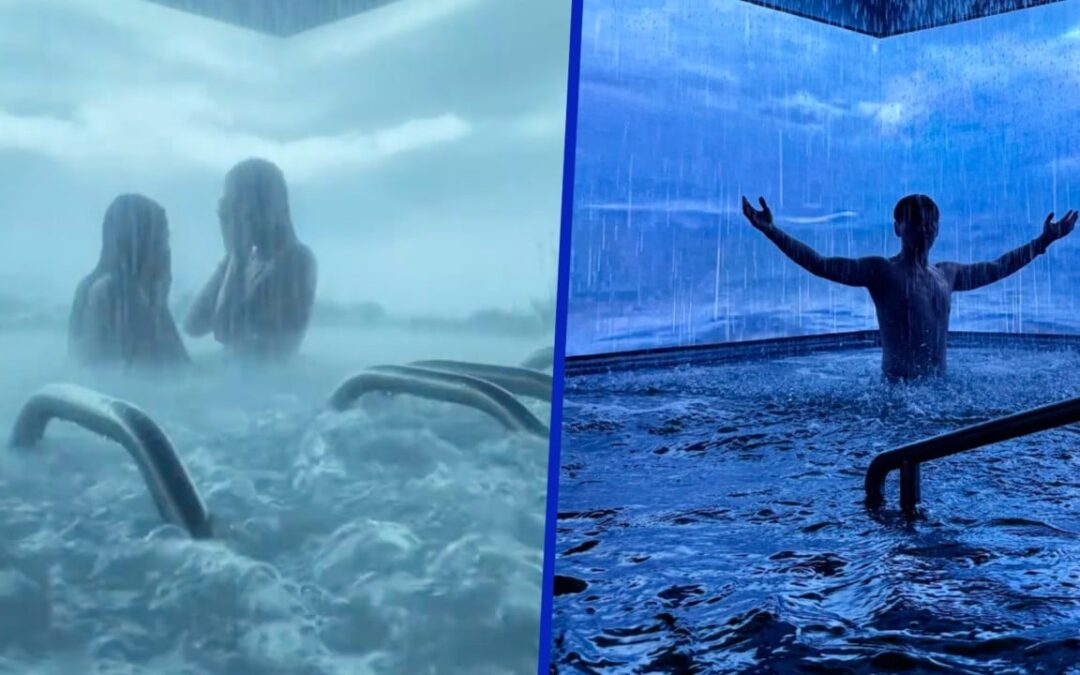 China ‘storm hot springs’ simulate squalls with mild electric shocks for unique experience