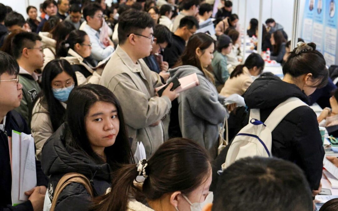 China’s youth unemployment falls for sixth consecutive month in February
