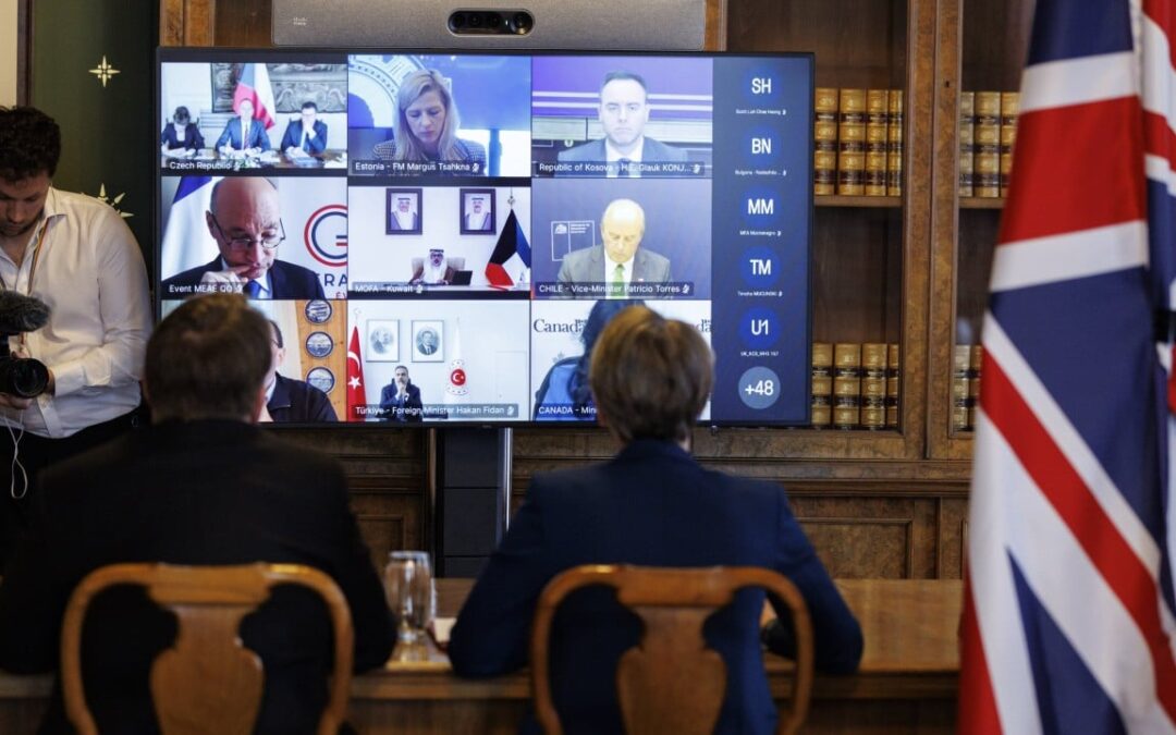 Britain says 40 countries discuss reopening Strait of Hormuz after Iran blockade