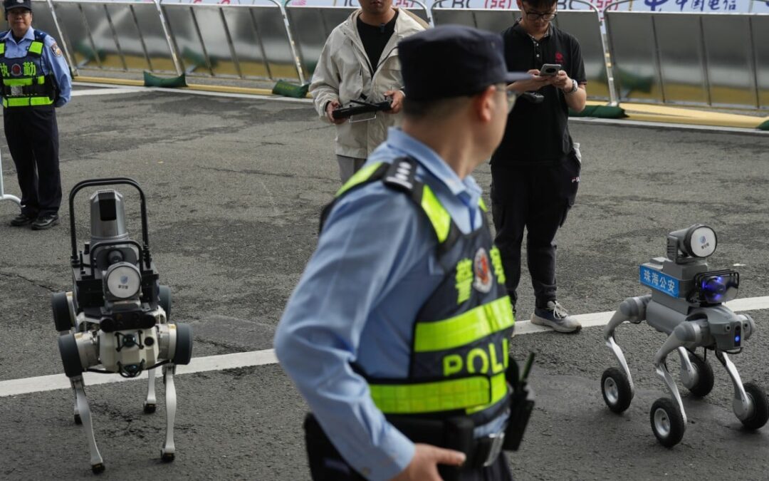 China’s armed police mull riot control without human contact at all
