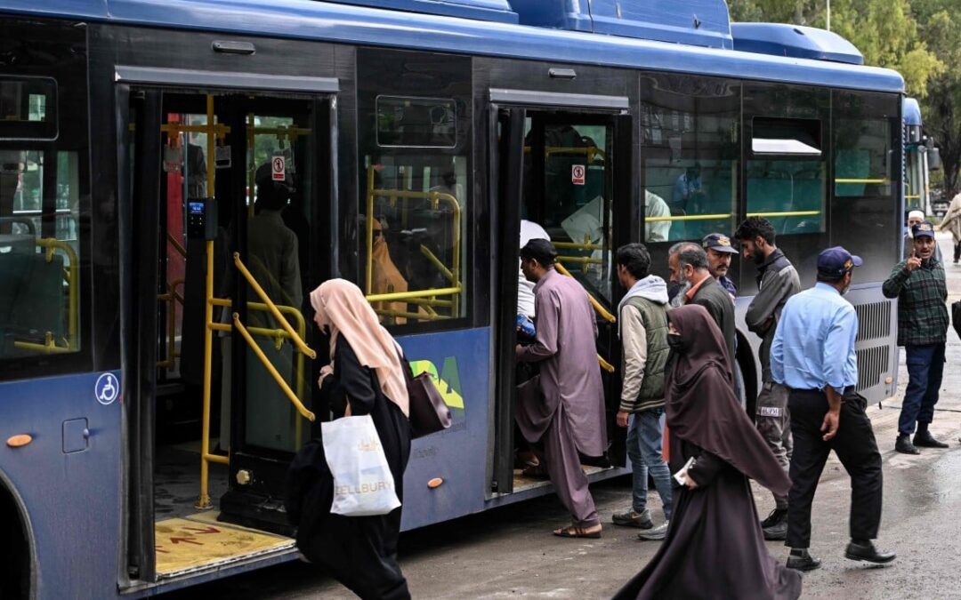 Pakistan offers 30 days of free public transport following 40% petrol hike