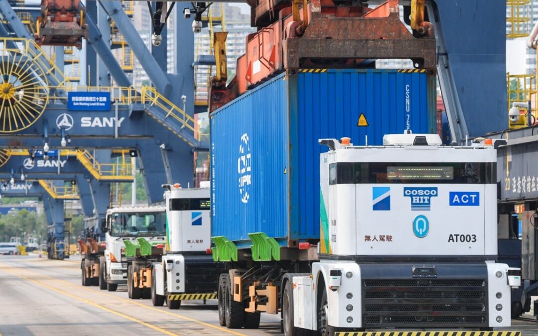First AI driverless trucks deployed to tackle Hong Kong port labour shortage