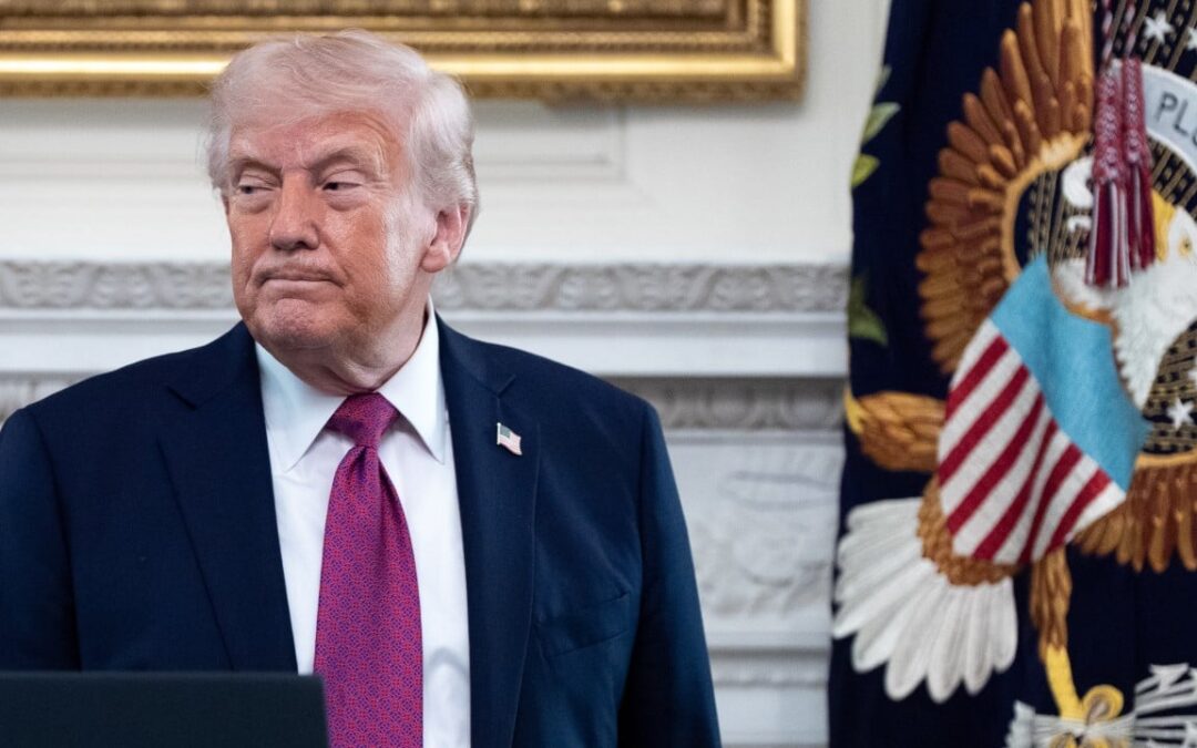 Trump reads from Bible after high-profile clash with pope