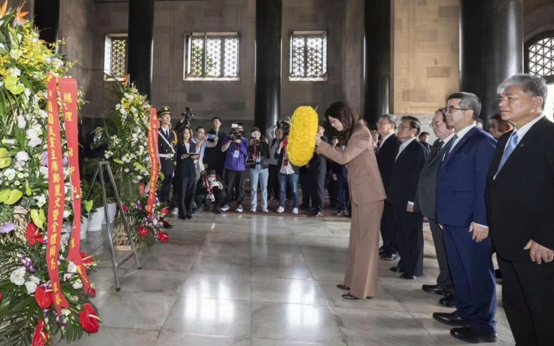 ‘Imperialist forces’ divided Taiwan from mainland, KMT head Cheng Li-wun says