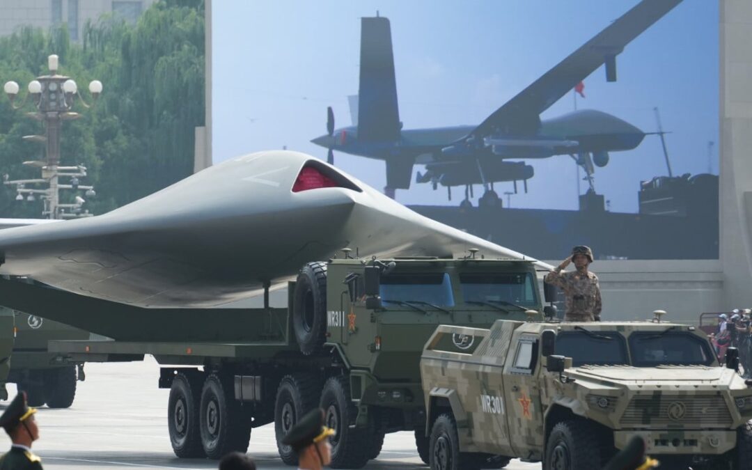 China’s ‘land aircraft carrier’ charges flying drone with microwave beam