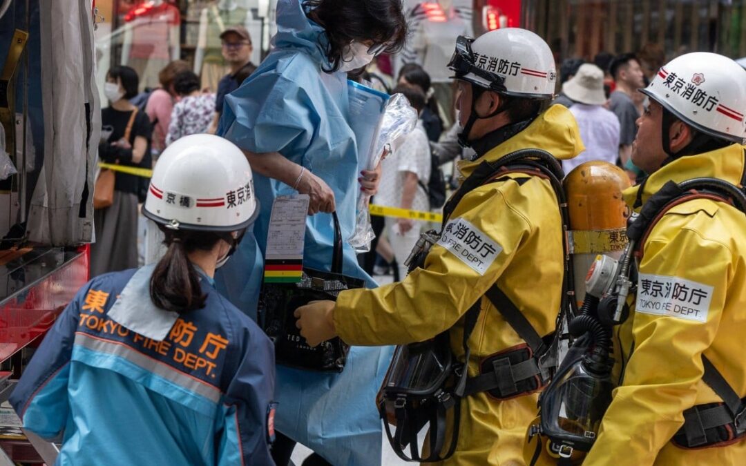 Dozens injured in Japan after man sprays ‘smelly’ liquid in Tokyo shopping centre