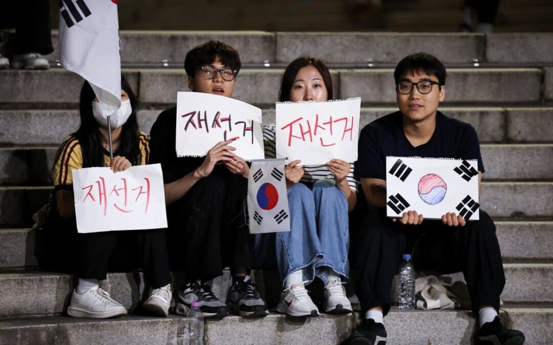 South Korean protesters demand ‘election re-run’ after ballot shortage