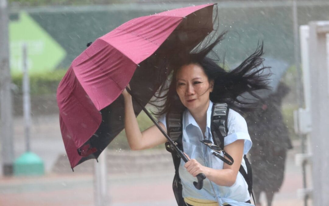Hong Kong issues amber rainstorm warning as storms follow record heat