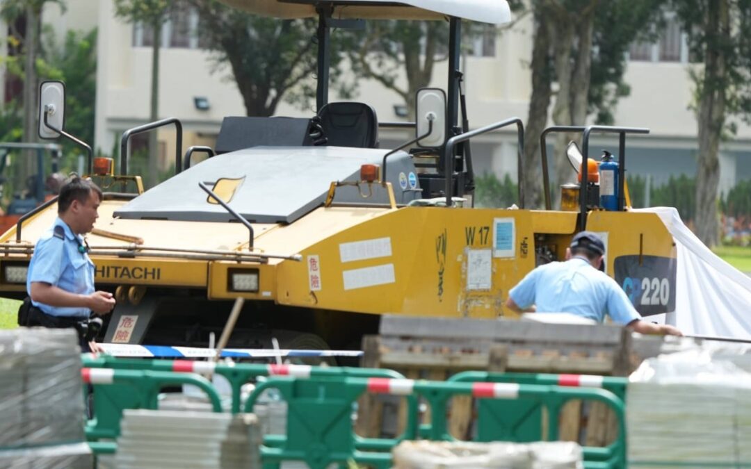 Worker dies after being run over by construction vehicle at Hong Kong sports ground