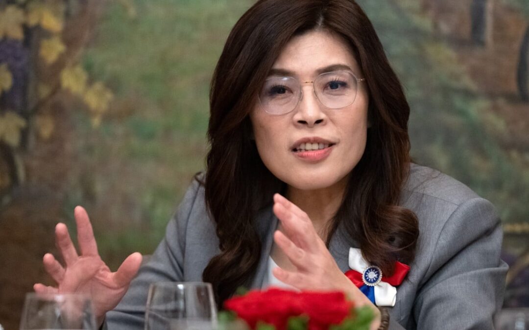 Leader of Taiwan’s opposition KMT talks Beijing relations in Washington