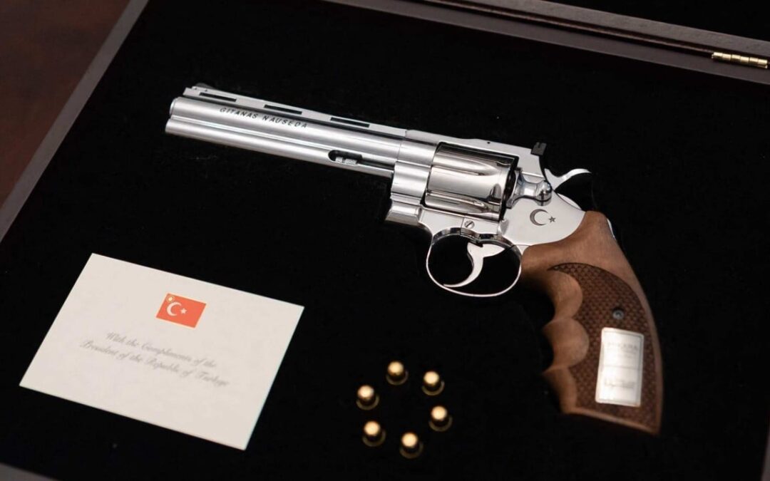 Turkish president’s ‘unusual’ gift to Nato leaders: 1 revolver, 6 bullets