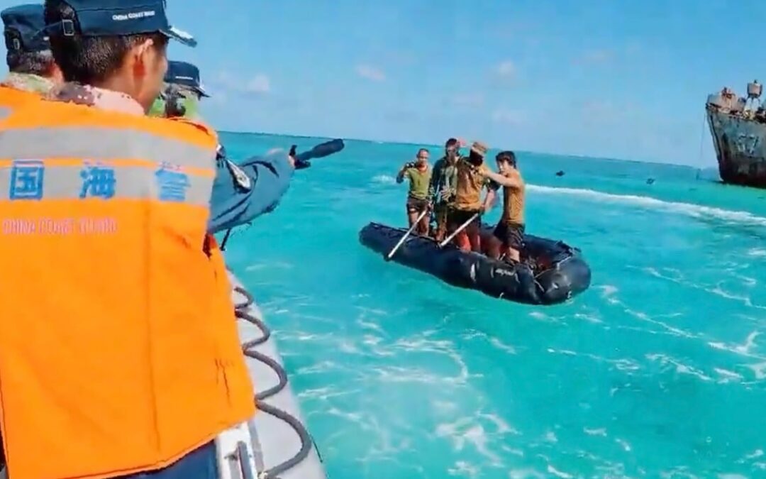 Chinese and Philippine maritime forces clash at Second Thomas Shoal