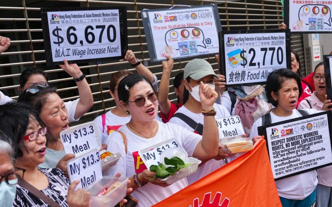Helpers’ union calls for raising food allowance to HK$2,770, citing inflation