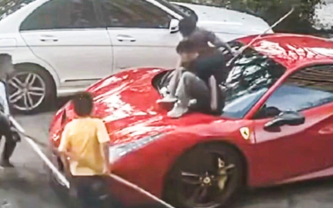 Ferrari owner sues ‘unapologetic’ Chinese parents whose kids scratched $530,000 supercar