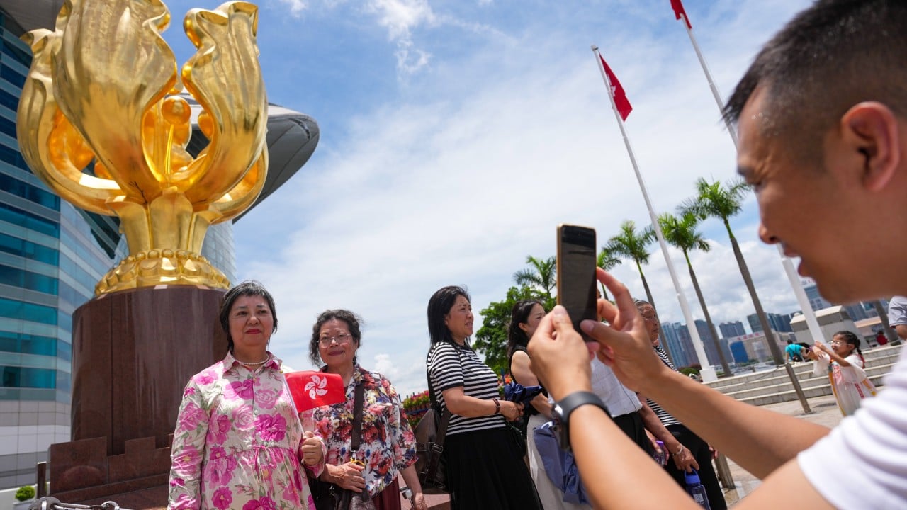 Mainland Chinese tourists pack landmarks as Hong Kong marks 29th anniversary
