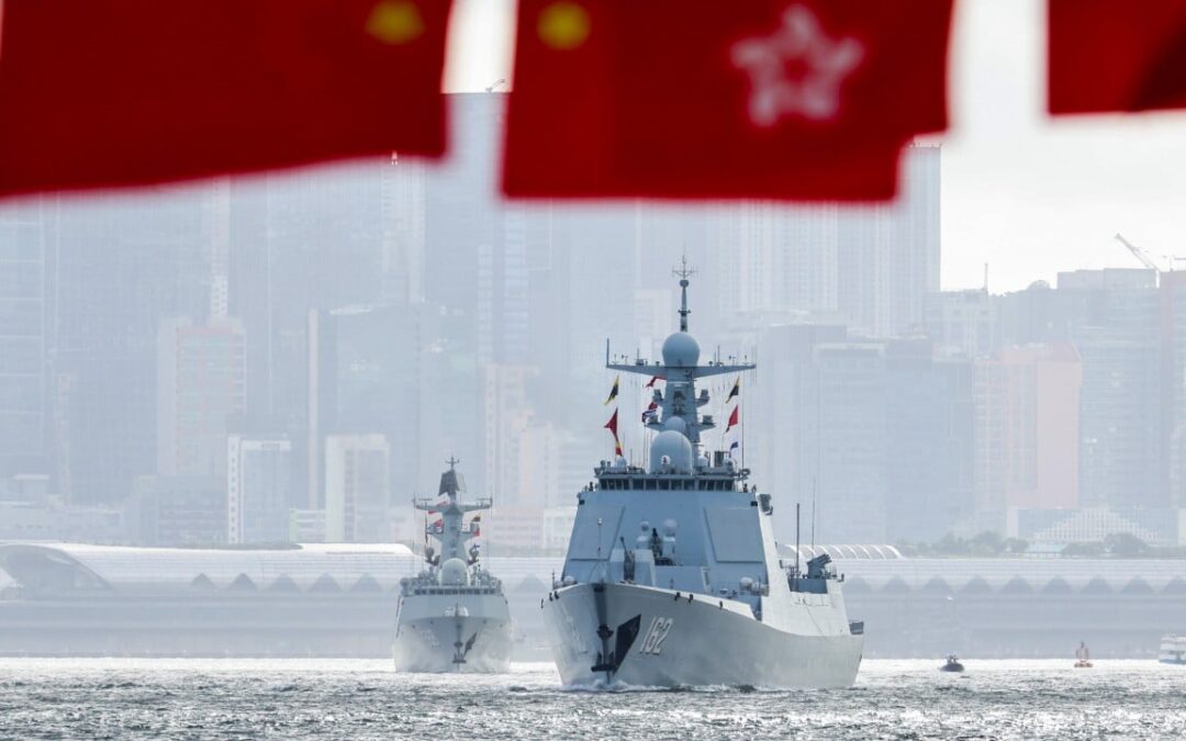 Residents, visitors flock to waterfront as PLA navy ships sail into Hong Kong