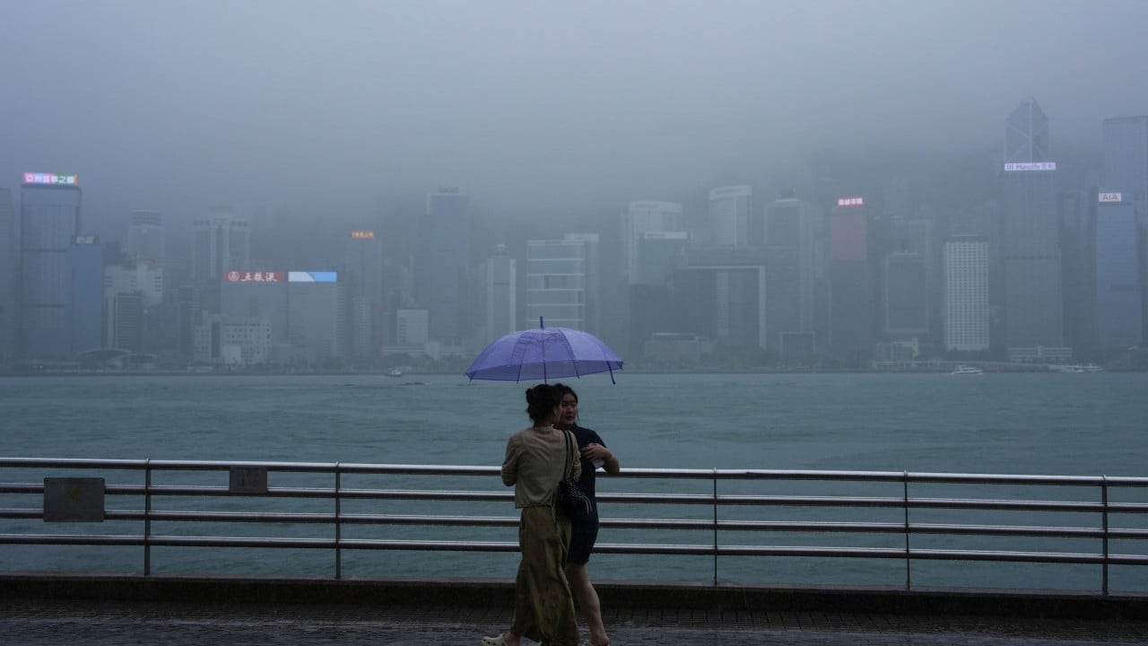Hong Kong issues red rainstorm warning as morning and whole-day classes suspended